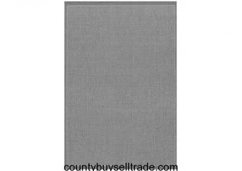 COURISTAN RECIFE SADDLE STITCH/GREY-WHITE 3'9" X 5'5"
